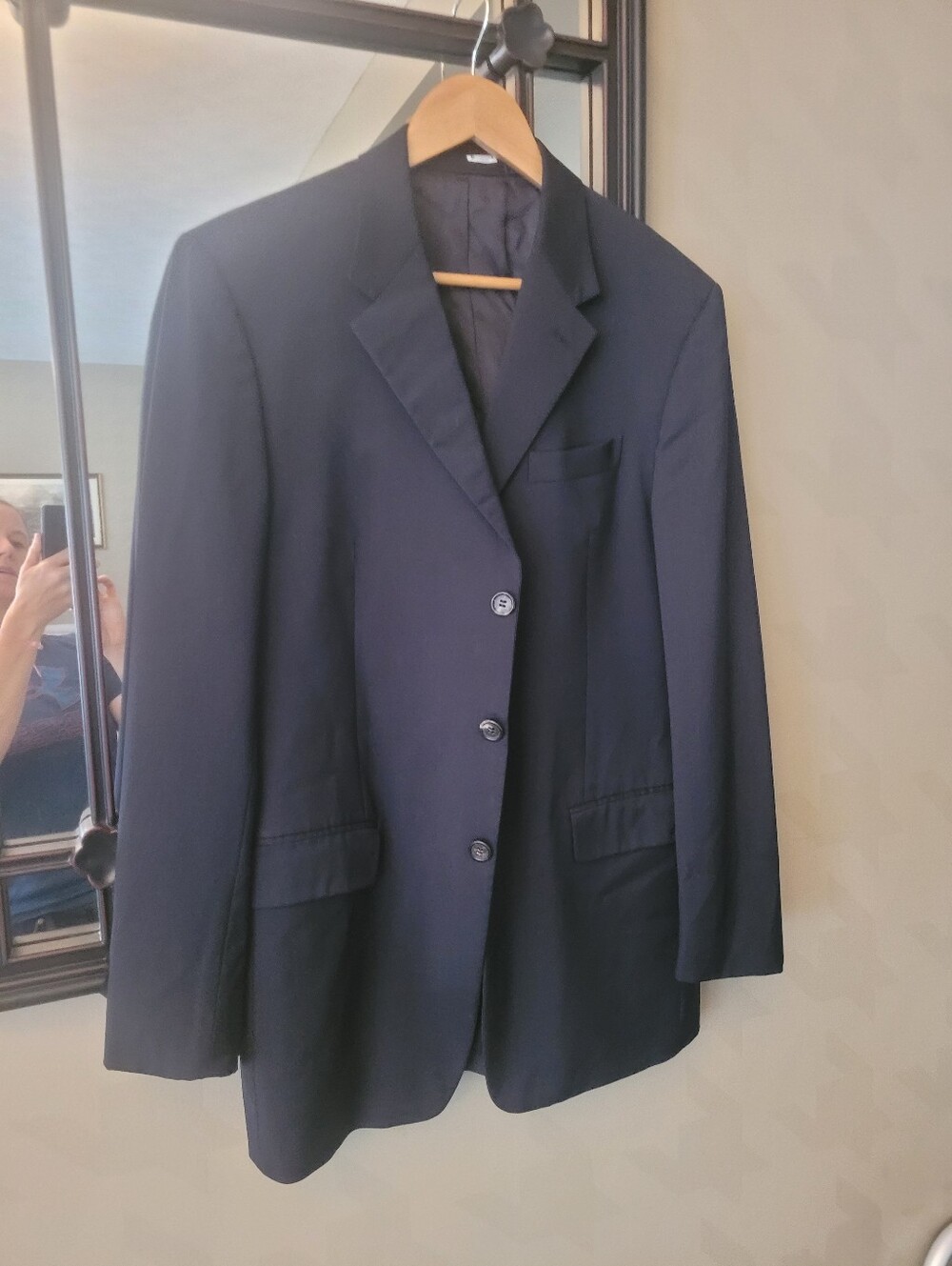 Prada Mens Classic Fit Suit Jacket Coat Sz 50R Vguc